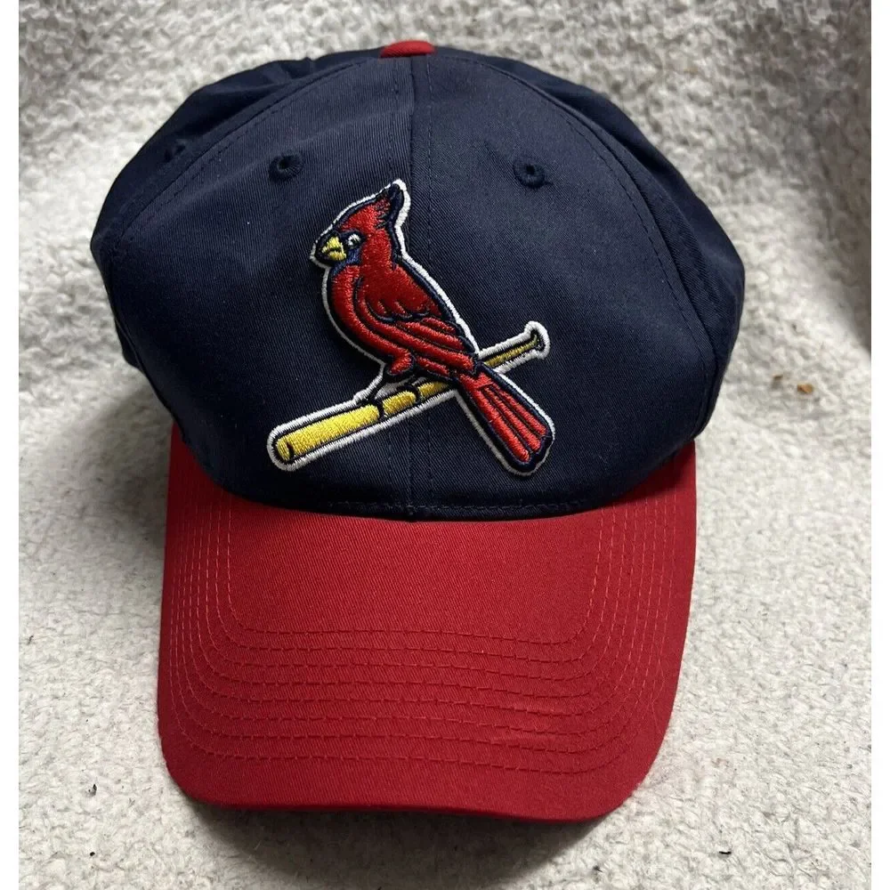 St. Louis Cardinals STL MLB Authentic‎ Fitted Cap Hat Hook & Loop Back Size S-M